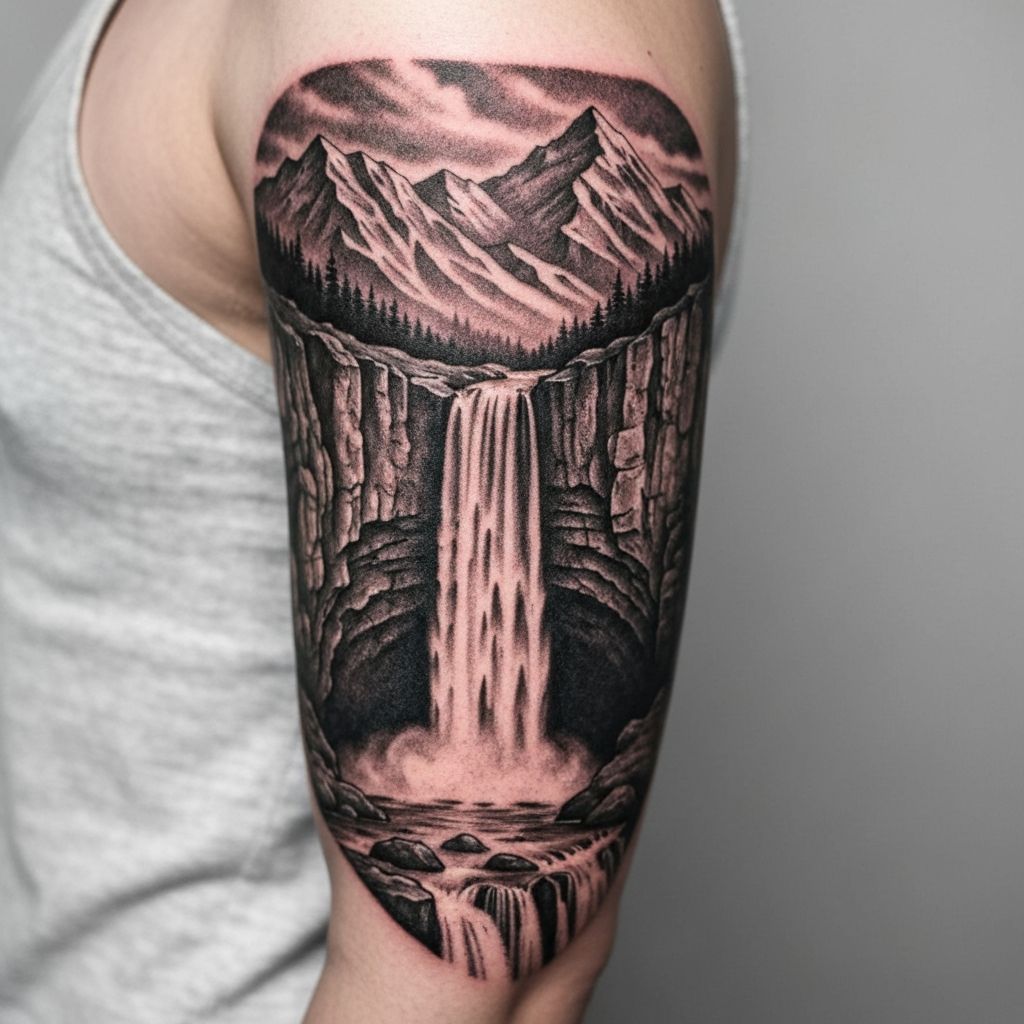 Realistisches Schwarz-Grau Tattoo